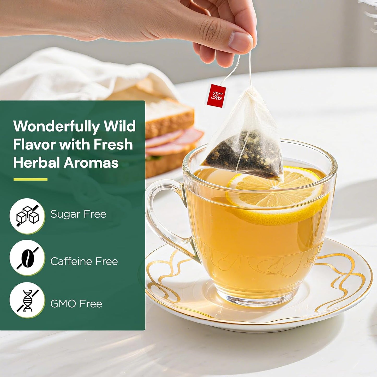 Loose Leaf Tea Sampler, 5 Natural Assorted Tea Gift Set For Tea Lovers