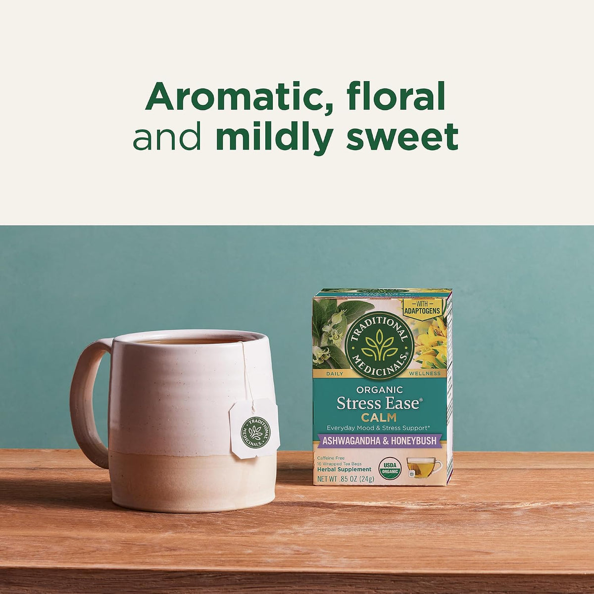 Traditional Medicinals Organic Stress Ease Calm, 16 Tea Bags