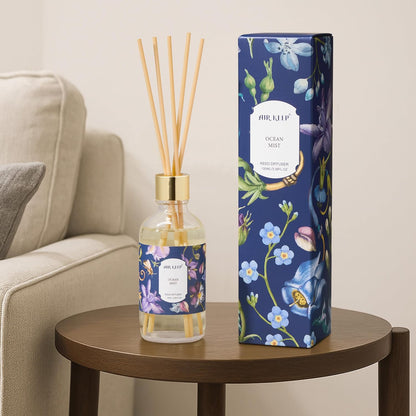 Airkeep Reed Diffuser Oil Set with Reed Sticks,Citrus Aromatherapy Oil Scent Diffuser for Home Office Bathroom Decoration Perfume and Gifts 3.38oz/100ml
