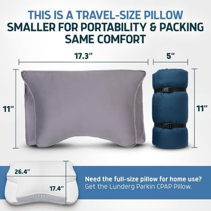 Lunderg Parkin CPAP Pillow for Side & Back Sleepers - Down Alternative