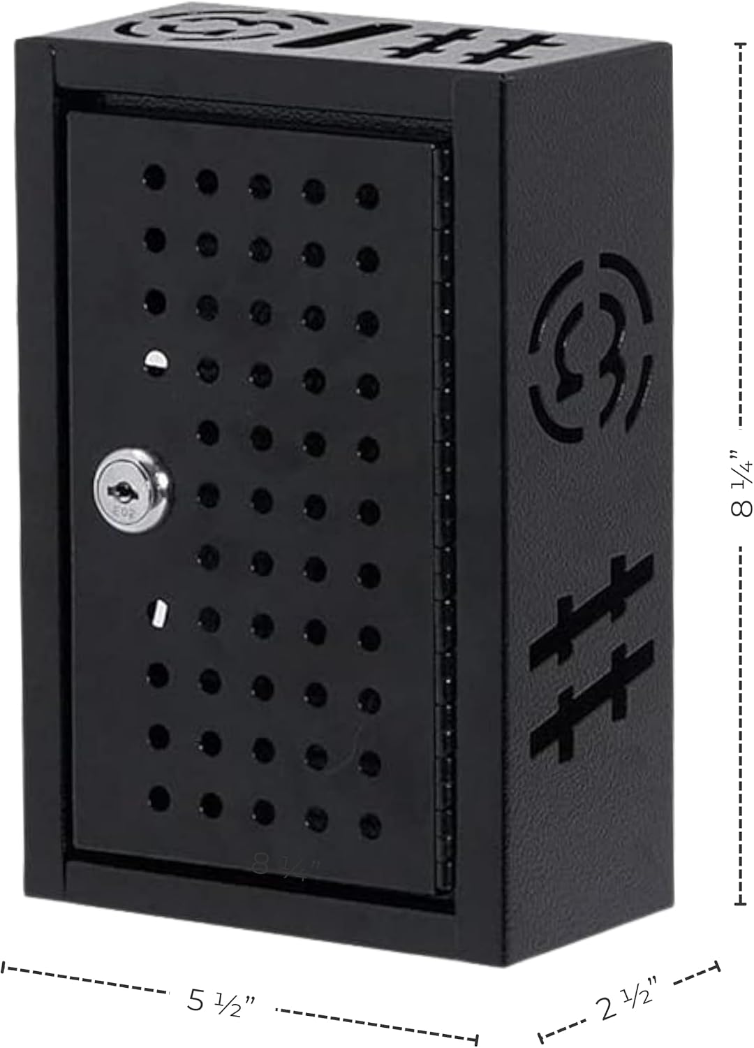 Steel Keyed Lock Box Storage Cabinet for Office & Classroom
