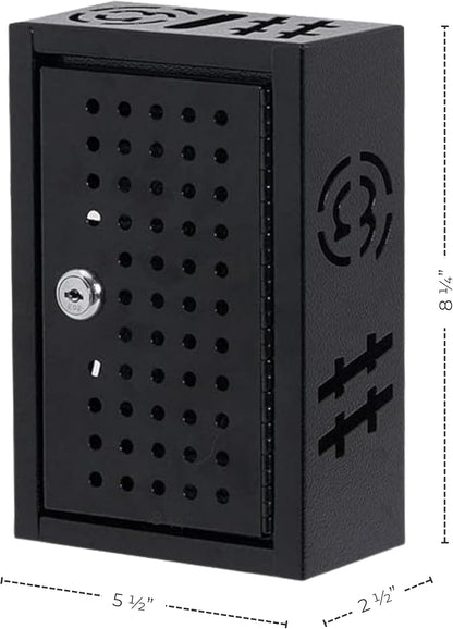 Steel Keyed Lock Box Storage Cabinet for Office & Classroom
