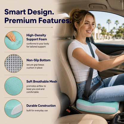 Seat Cushions for Office Chairs Wheelchair Cushion for Long Sitting Back Pain，Memory Foam Seat Car Computer Desk Chair Cushion，Coccyx Cushion for Tailbone Pain Relief Cushion Office Chair Black