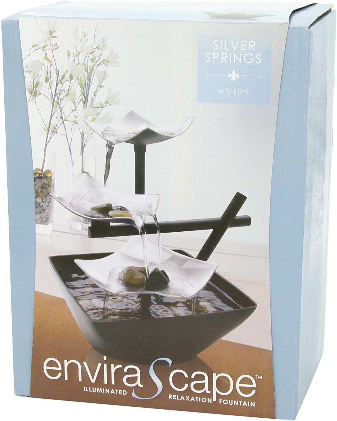 Homedics Tabletop Water Fountain, Home Décor Soothing Sound Machine