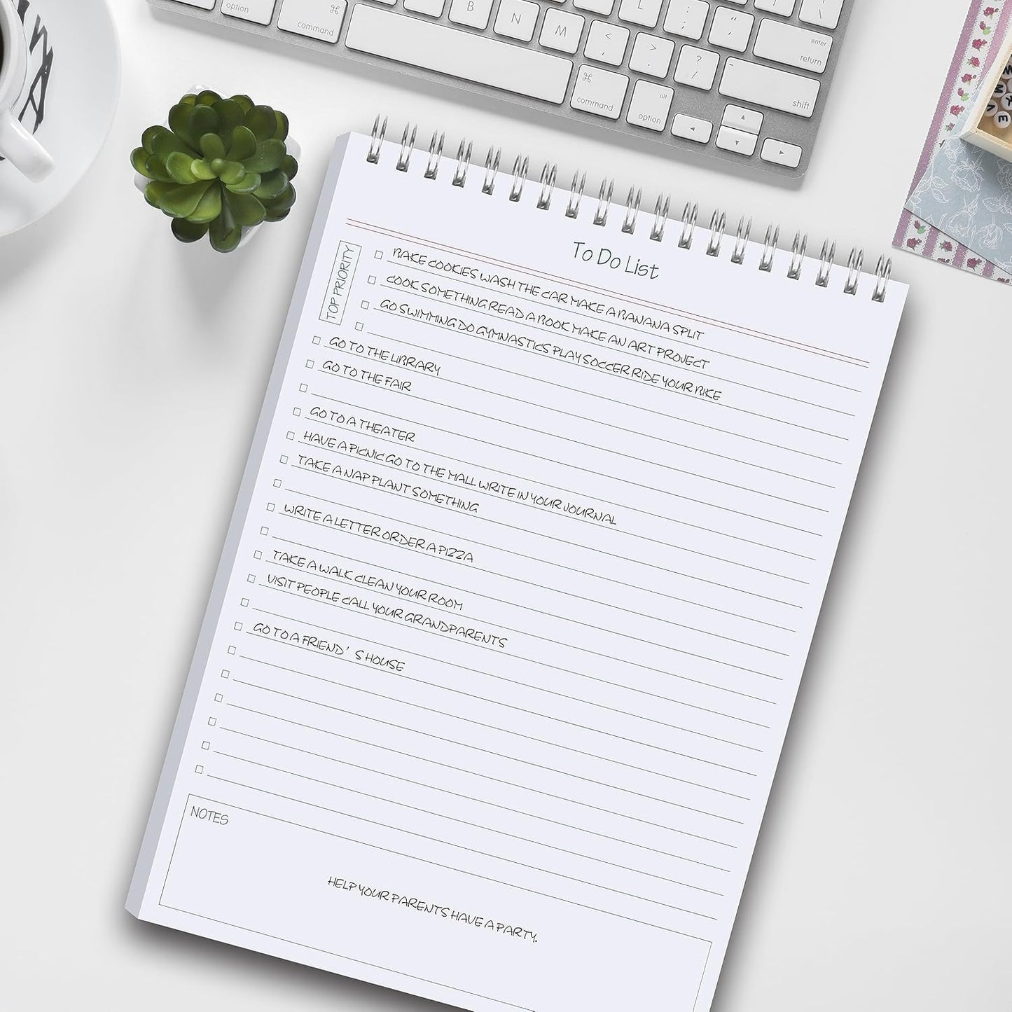 to Do List Notepad 3pcs/Set - Daily Planner Notepad Undated 60 Sheets Tear Off, 5.5" x 8.3" Planning Pad Checklist Productivity Note Pad for Work and Personal Organized