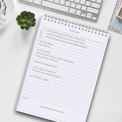 to Do List Notepad 3pcs/Set - Daily Planner Notepad Undated 60 Sheets Tear Off, 5.5" x 8.3" Planning Pad Checklist Productivity Note Pad for Work and Personal Organized
