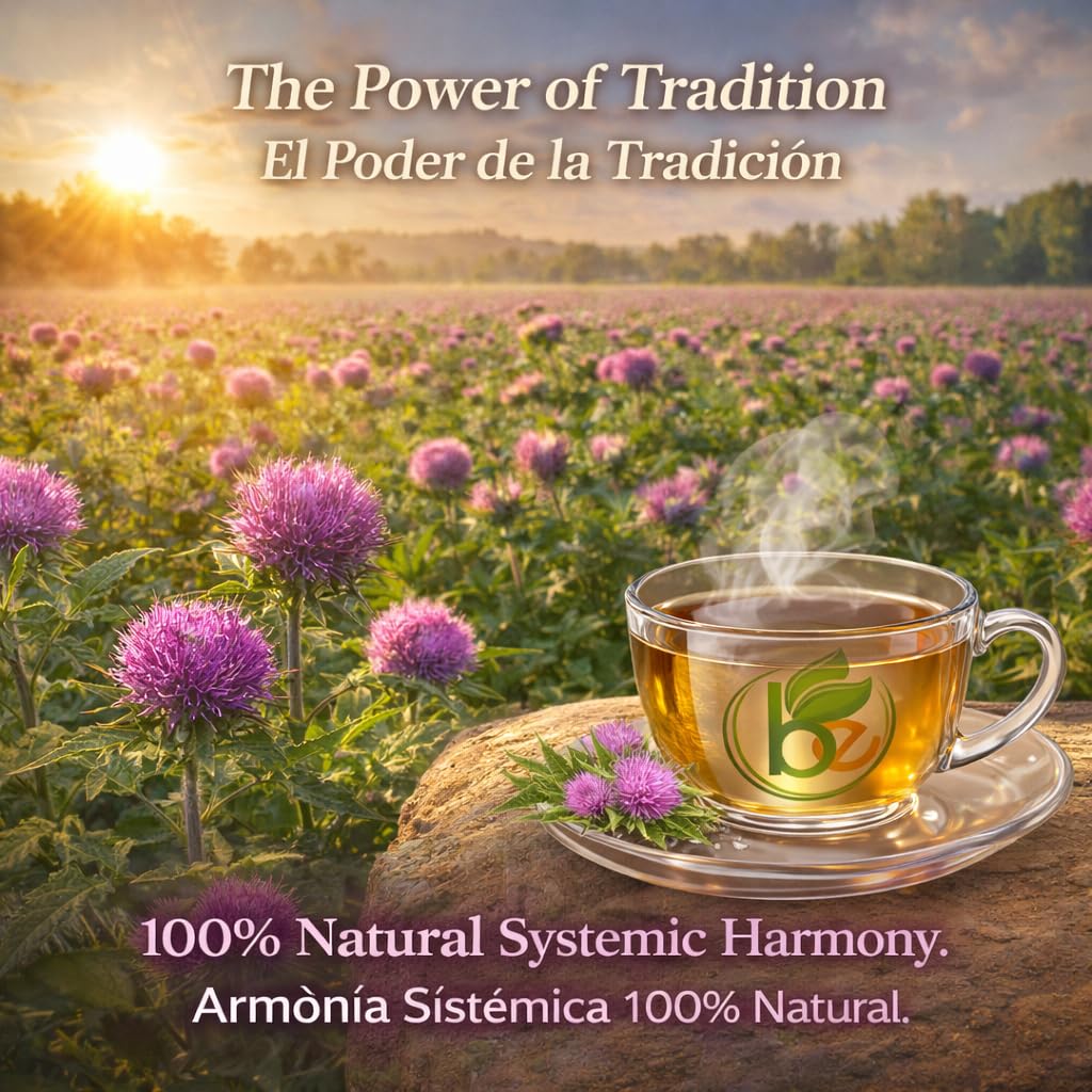 Cardo Mariano Mexican Herbal Tea - 4 oz (113g) - Authentic 100% Natural Milk Thistle Loose Leaf Tea - Wildcrafted, Non-GMO & Caffeine-Free - Traditional Botanical - by BEXPERTSUSA