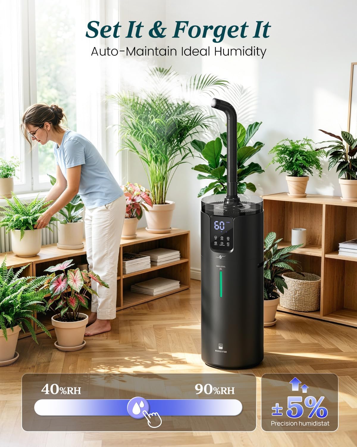 16L Cool Mist Humidifier Large Room Whole House & Commercial 1500 sq.ft