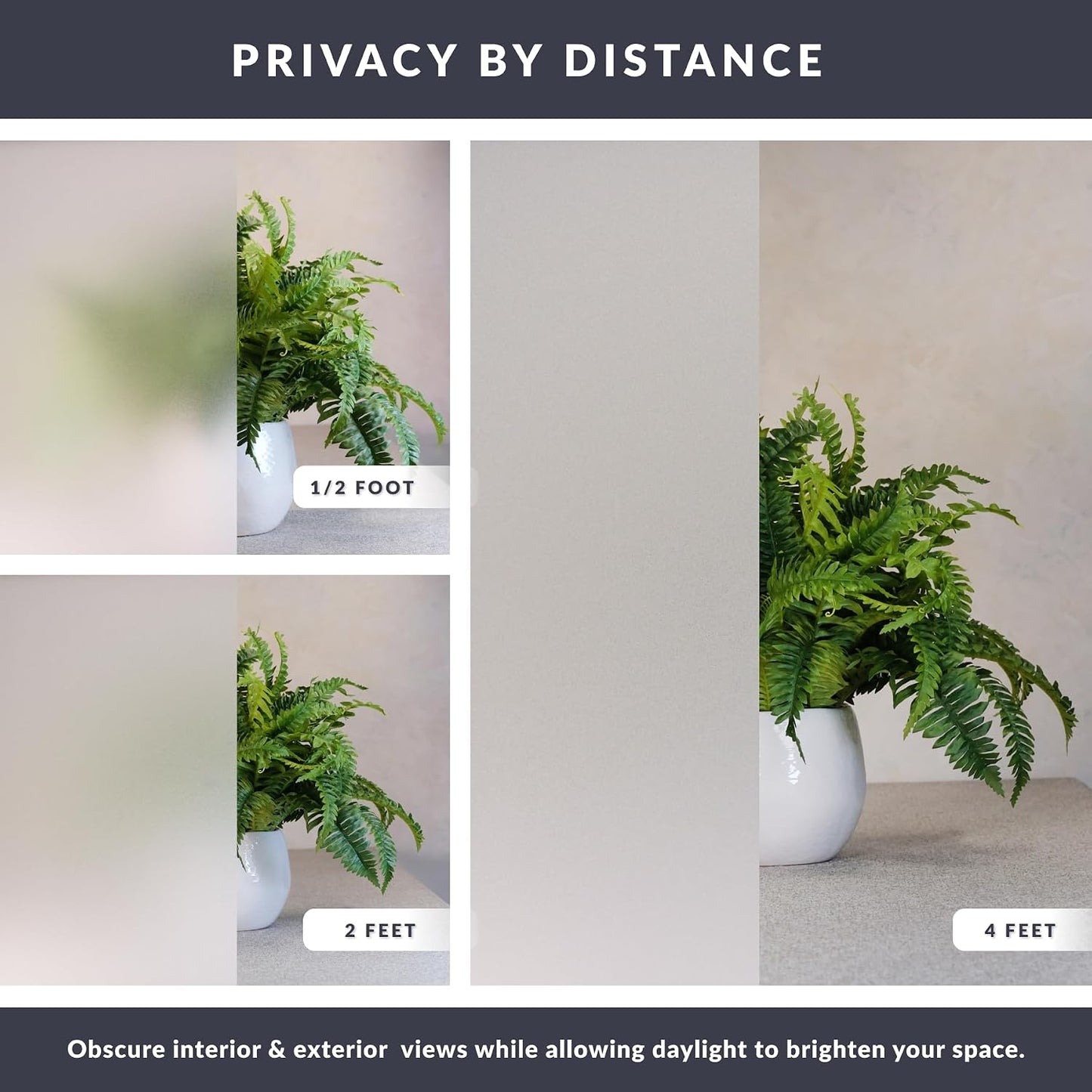 Blackout Light Effects Window Privacy Film by Artscape - Light Blocking Blackout Film, Static Cling, Full Coverage Privacy, Light Control, Helps Create a Calm, Focused Space - 17.72 x 72 Inch