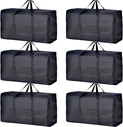 Extra Large Moving Bags with Strong Zippers & Carrying Handles, Storage Bags Storage Totes for Clothes, Moving Supplies, Space Saving Oversized Storage Bag Organizer for Moving, Traveling