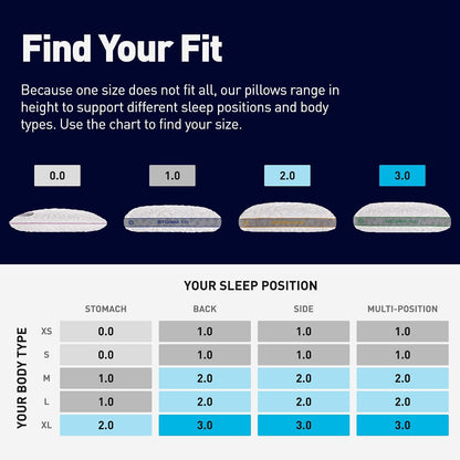 Bedgear Storm Performance Pillow, 1.0 Cooling Pillow for Side Sleepers, Medium Firm Support, Ver-Tex Cooling Cover, Air-X Mesh, Washable