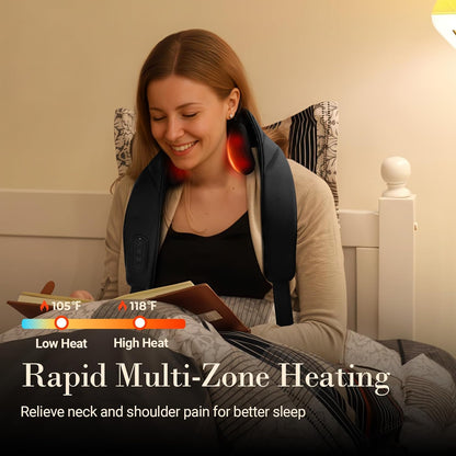 CuPiLo Cordless Neck and Shoulder Massager with Heat,HSA Store FSA Eligible