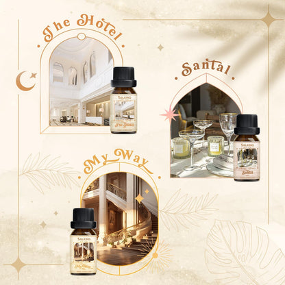 SALKING Floral Essential Oils Set, Premium Pure and Natural Essential Oils, Fragrance Oil Scented Oils for Oil Diffusers 6 x 10 ML - Lavender, Rose, Jasmine, Cherry Blossom, Gardenia, Chamomile