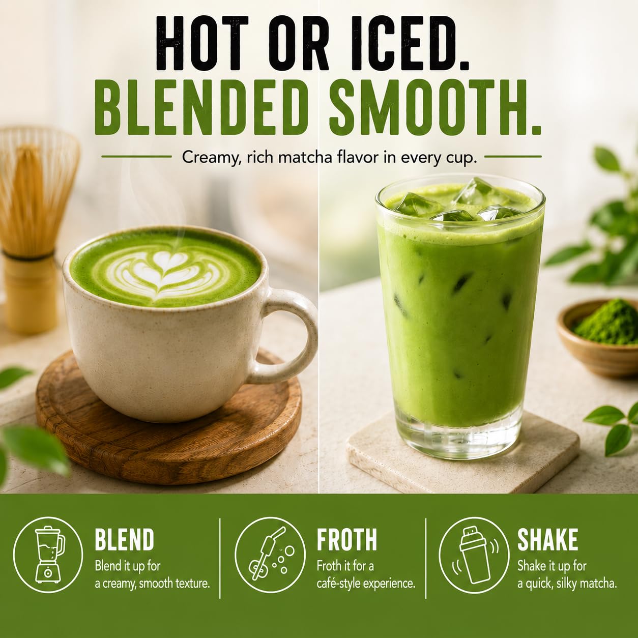 Lakanto Sugar Free Matcha Latte - Green Tea Powder with Shelf Stable Probiotics and Fiber, Sugar Free, Monk Fruit Sweetener, Keto Diet Friendly, Vegan, Detox, Destress, Antioxidants, Authentic (10 Oz)