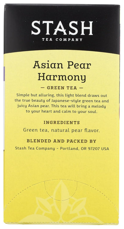 Asian Pear Harmony GreenTea Stash Tea 18 Bag