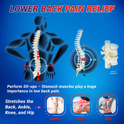 Lumbar Decompression Table with Cervical Traction by Lumbar Bench Pro|Realign Vertebrae & Alleviate Lumbar Strain |Full Body Stretching Neck, Back, Knee, and Hip| Relieve Pain- Max User Height 6' Feet