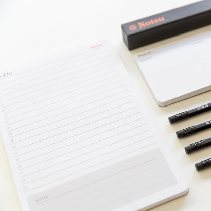 Notsu To Do List Small Desk Notepad 2 Pack 3.9" x 6.3"