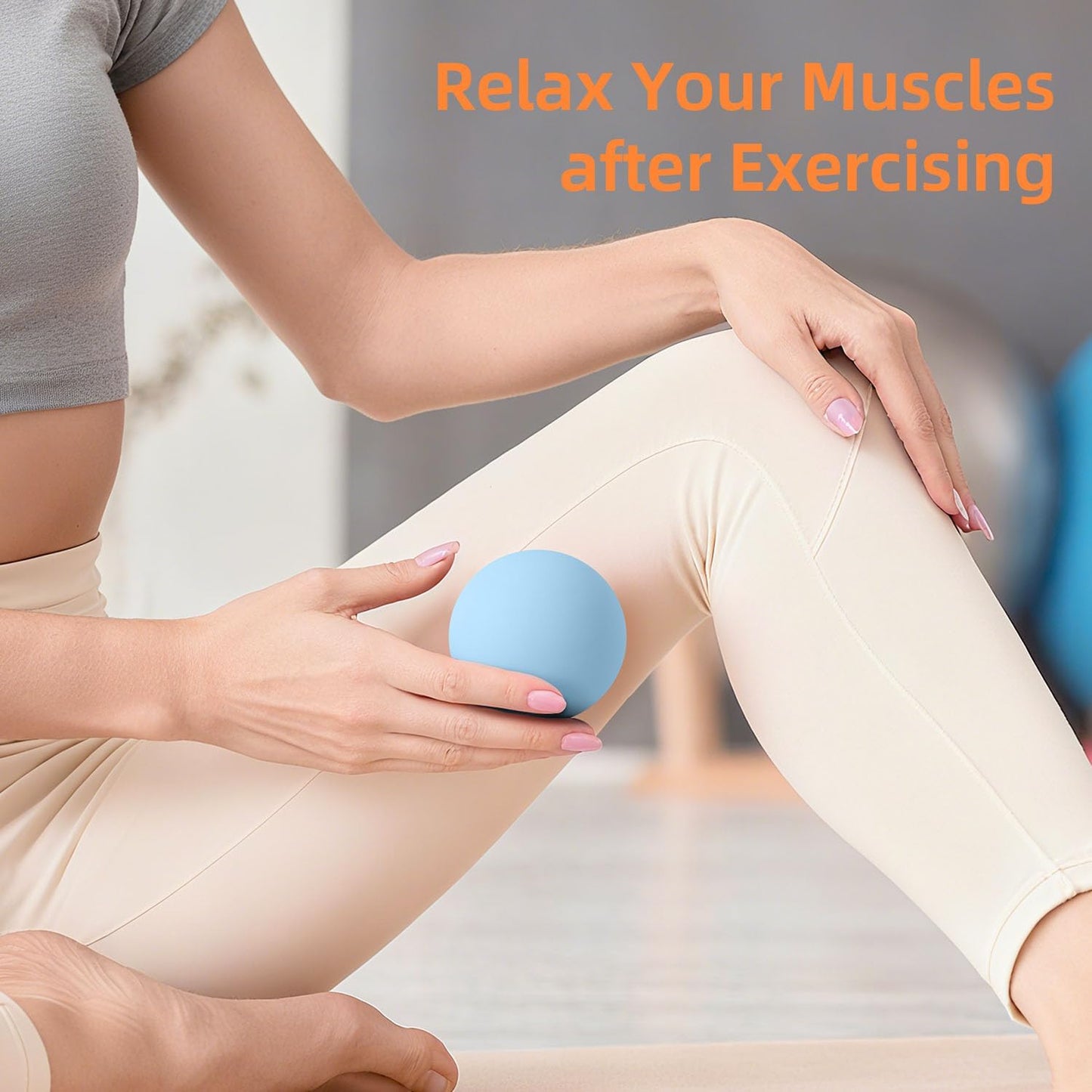 Massage Lacrosse Balls for Myofascial Release, Trigger Point Therapy and Yoga Therapy, Foot Massage Ball to Relieve Plantar Fasciitis Black