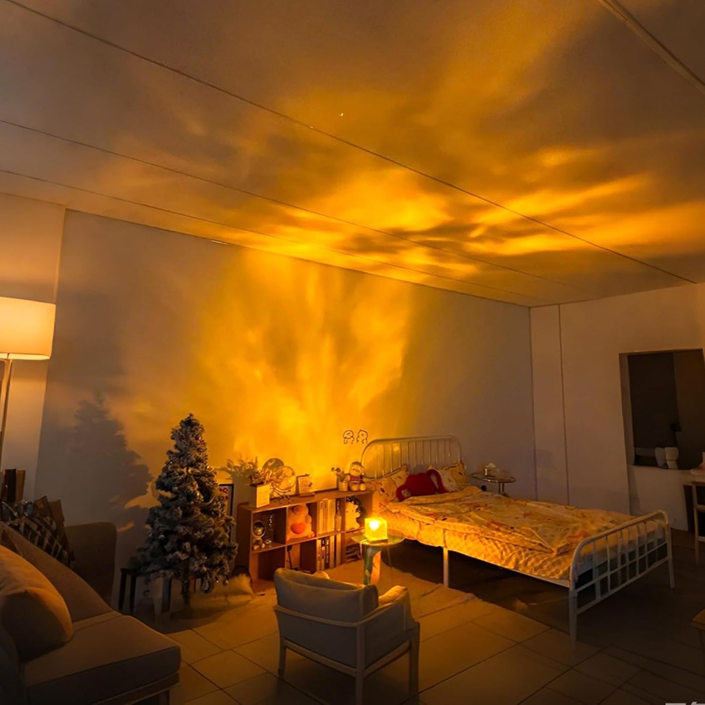 Ocean Wave Projector Light, Water Ripple Mood Lighting Ambient Room Decor