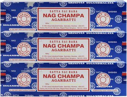 TRUMIRI Incense Stick Holder Bundle with Satya Sai Baba Nagchampa 250g Bulk Incense Sticks Nag Champa Agarbatti - Pack of 1 (Approx 250 Insence-Sticks)