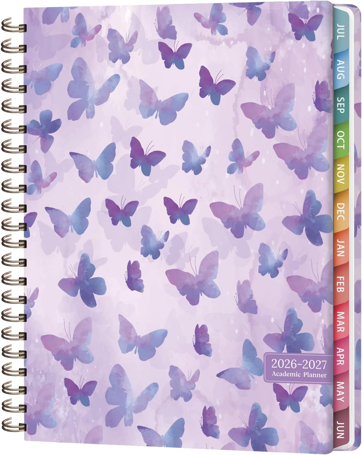 Planner 2026-2027, Weekly and Monthly Calendar Planner, JUL 2026 - JUN 2027 | A5(6.3'' x 8.5''), Hardcover, Agenda Book, Sprial Bound, Inner Pocket, Office and School Use