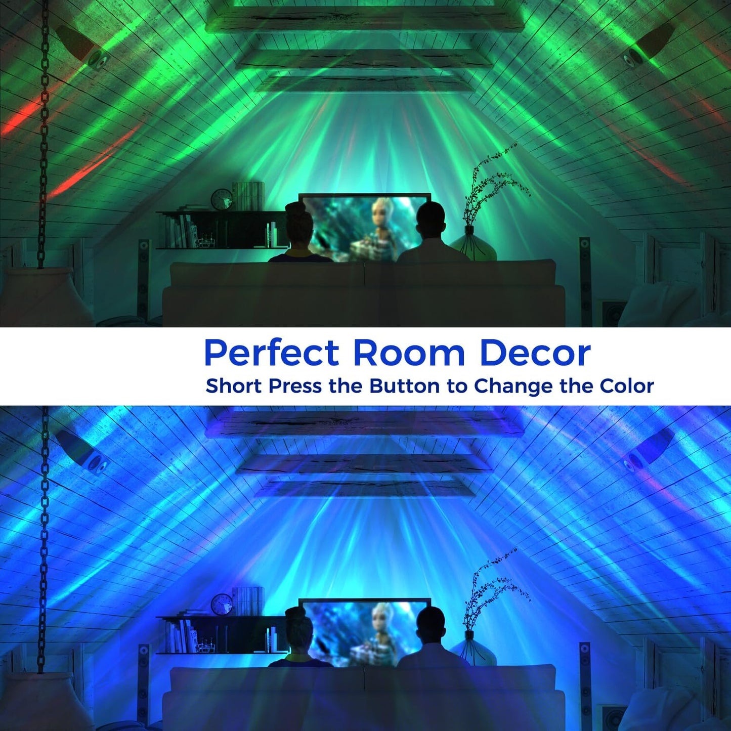 Northern Lights Projector, LED Night Light Aurora Projector with Timer and Remote, Room Decor, Gifts for Kids, Adults, Christmas, Birthday