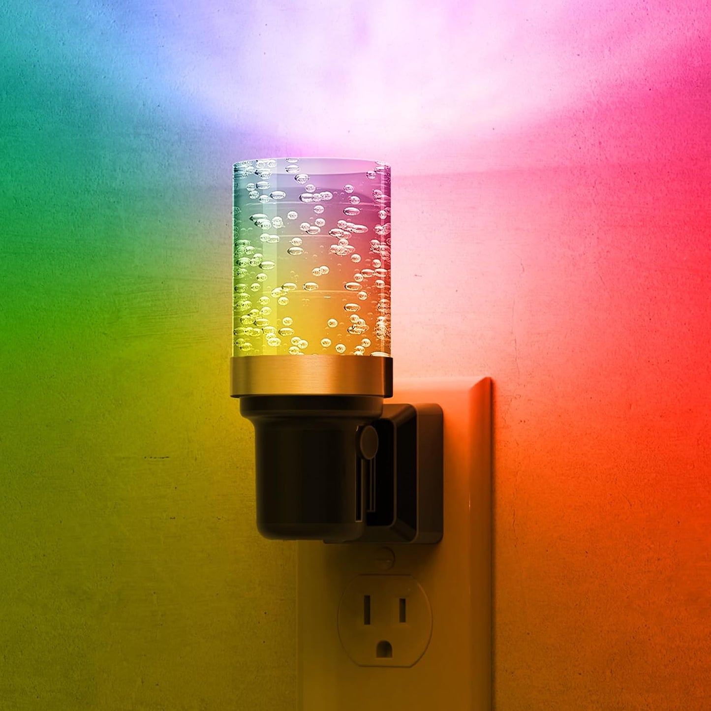L LOHAS LED Night Light, Dimmable Night Lights Plug into Wall, Automatic Night Lights Plug in with Auto Light Sensor,Adjustable Brightness Amber LED Night Light, for Bedroom Hallway Home Decor