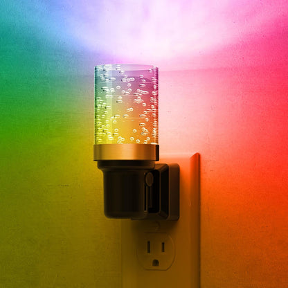 L LOHAS LED Night Light, Dimmable Night Lights Plug into Wall, Automatic Night Lights Plug in with Auto Light Sensor,Adjustable Brightness Amber LED Night Light, for Bedroom Hallway Home Decor