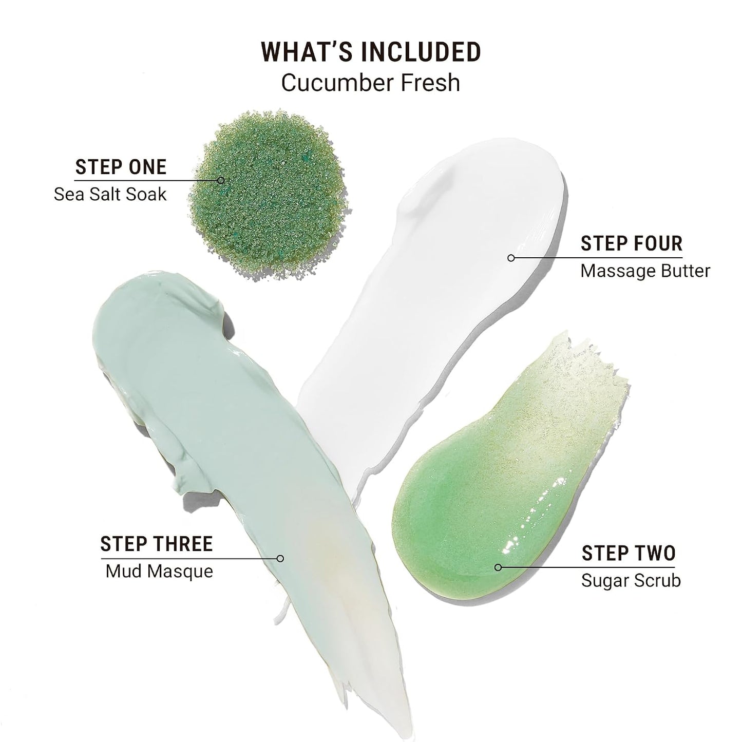 VOESH Pedi in a Box 4 Step Fresh Trio - 3 Pack of Ocean Refresh, Eucalyptus Energy Boost, & Cucumber Fresh Pedicure Set, DIY Pedi, Foot Spa