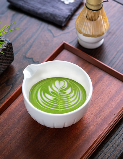 TANG PIN Matcha Set - Match Bowl and Whisk, 15 OZ, Matcha Scoop | Matcha Whisk Stand (Chasen Holder) - 5pc Perfect Matcha Kit for Matcha Tea Ceremony (Mottled Green)
