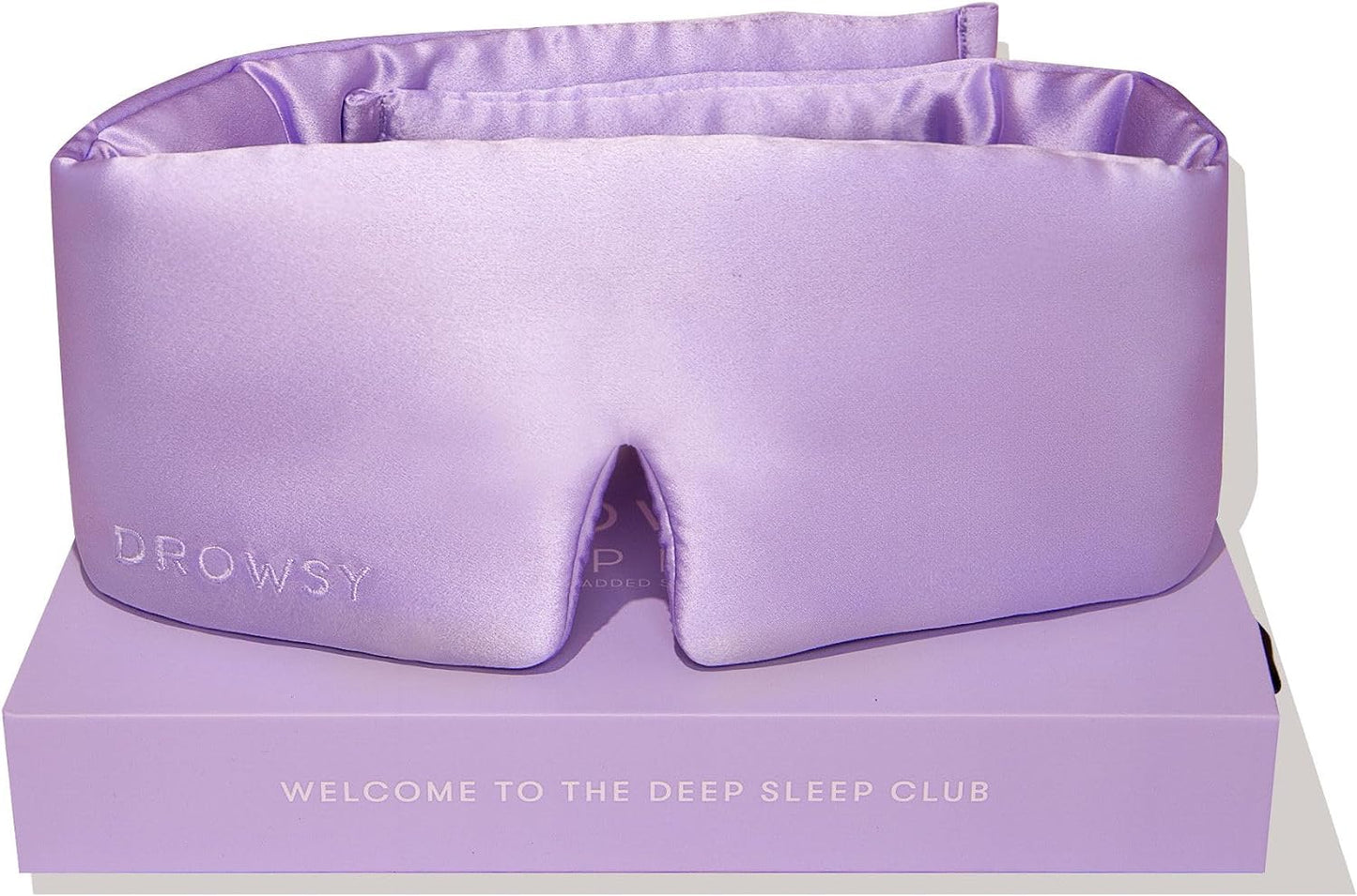 DROWSY Silk Sleep Mask - Face-Hugging, Padded Cocoon for Luxury Sleep in Total Darkness - 100% Pure Mulberry Silk (Black Jade)