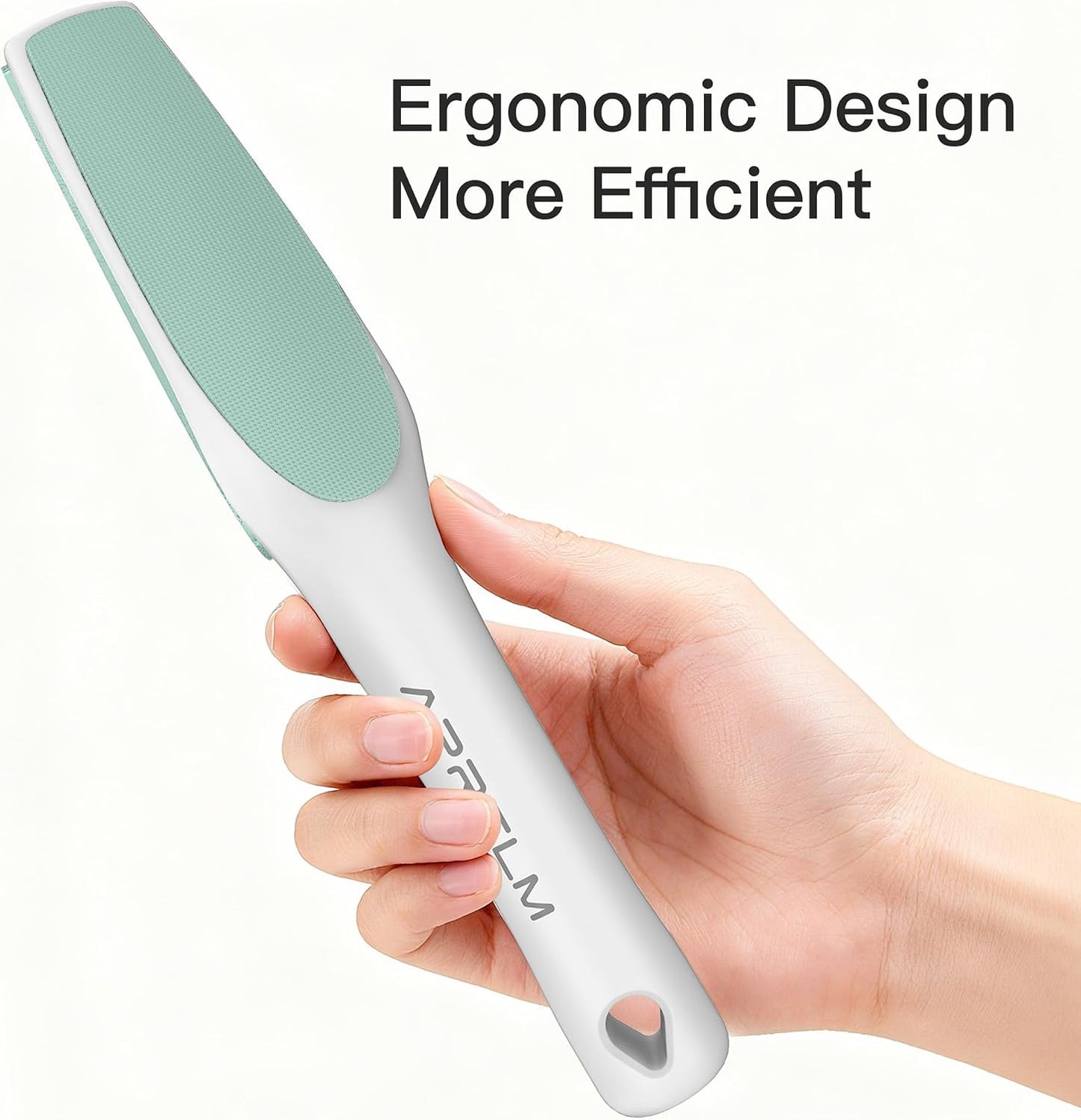 APRELM 3-Sided Nano Glass Foot File, 3-in-1 Coarse/Medium/Fine Foot Callus Remover, Professional Callus Remover for Feet Hard Skin Smooth Polishing (White)