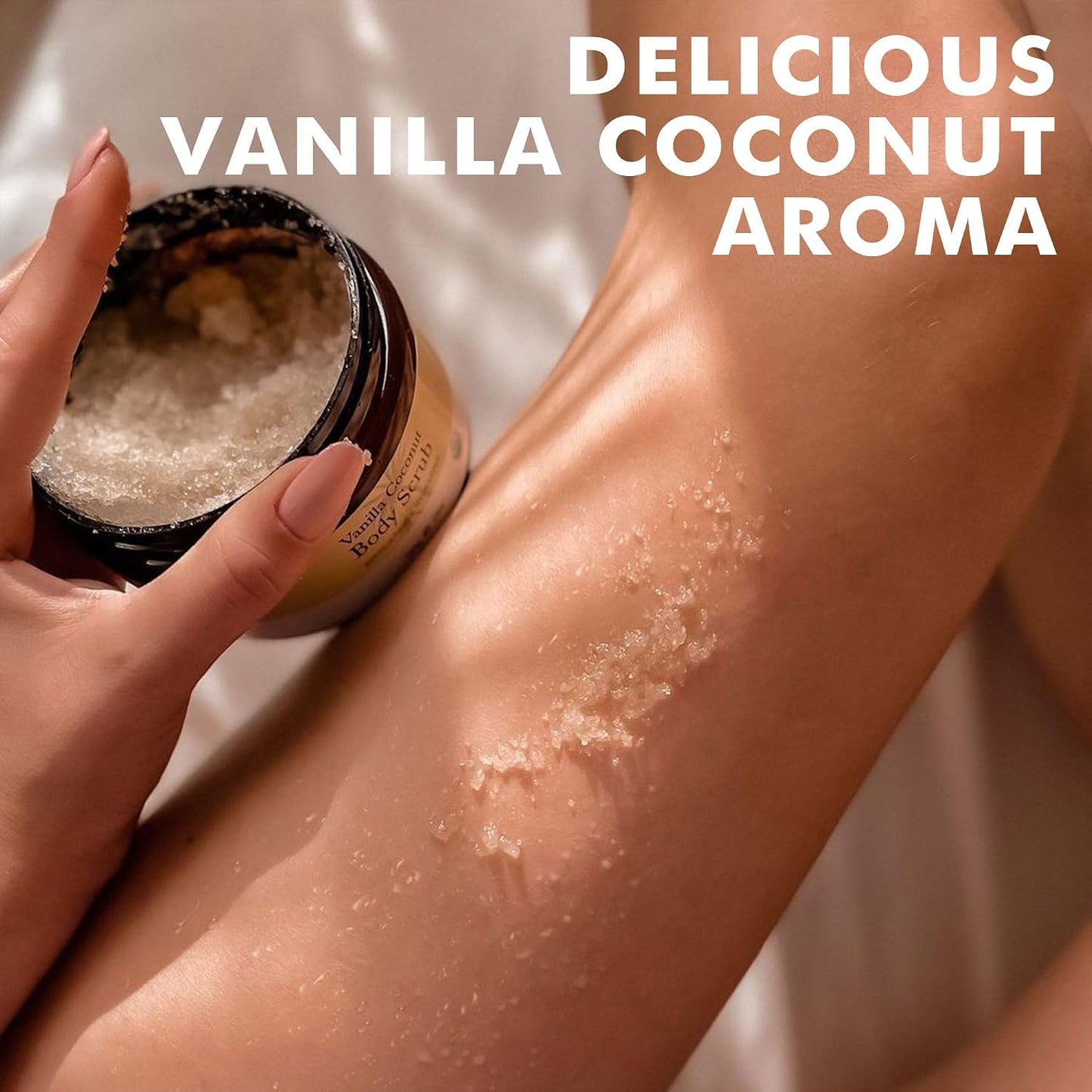 Peppermint Tea Tree Organic Body Scrub - USA Made Sugar Scrub with Natural Ingredients, Moisturizing Body & Foot Exfoliator for Dry and Sensitive Skin, Removes Dead Skin Cells & Reduces Ingrown Hair