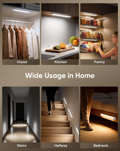 MCGOR 10inch Under Cabinet Lighting, Wireless Motion Sensor Light