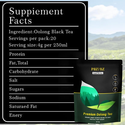 Oolong Whole Leaf Tea Bags, Organic Non-GMO, High-Altitude, 20 Count (1)