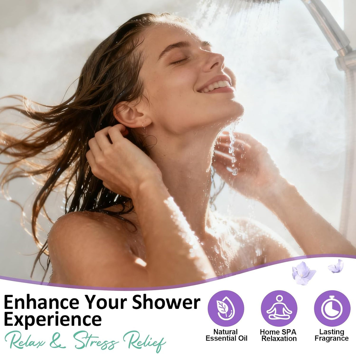 Shower Steamers Aromatherapy Birthday Gifts for Women - 8 Pack Shower Bombs with Natural Essential Oils, Self Care Relaxation Home Spa, Basket Stuffers White Elephant Gifts for Women Mom Wife Teens
