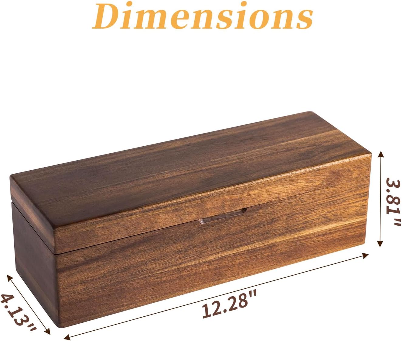 Acacia Wood Tea Bag Organizer with Compartments, Tea packet Storage Boxes & Display Caddy, Multi-Slot Teabag Holder Container Chest for Countertop, Organizador de Té