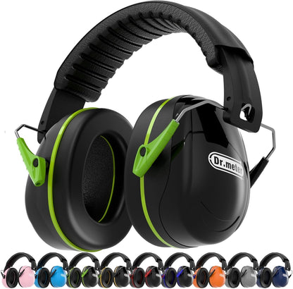 Dr.meter Ear Protection Ear Muffs, Noise Cancelling Headphones for Adults Kids 31dB Earmuffs for Noise Reduction, Hearing Protection for Shooting Gun Range, Mowing, Monster Jam, Sensory, Fireworks