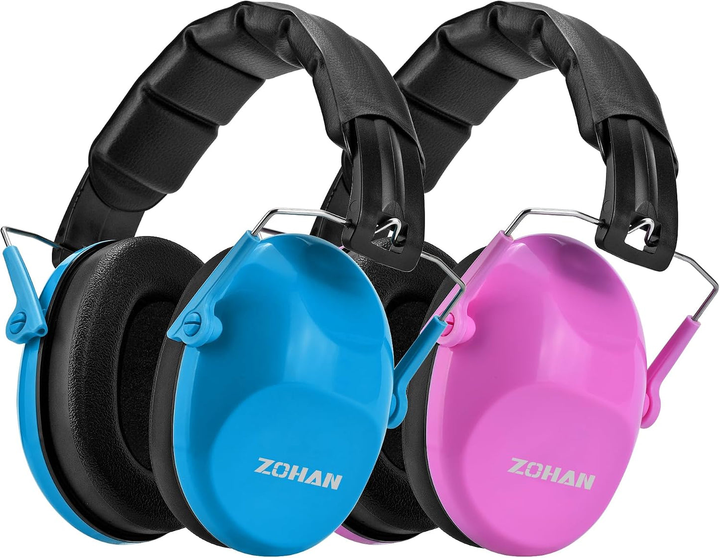 ZOHAN 032 Kids Noise Canceling Headphones - 25dB NRR Kids Ear Protection Earmuffs for School, Monster Jam, Fireworks, Travel, Air Show, Concert, Autism - Pink