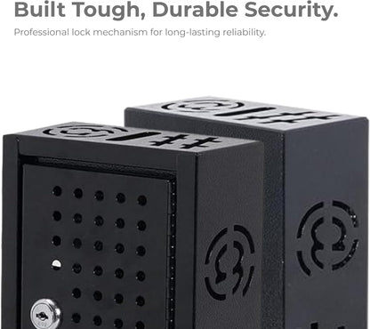 Steel Keyed Lock Box Storage Cabinet for Office & Classroom