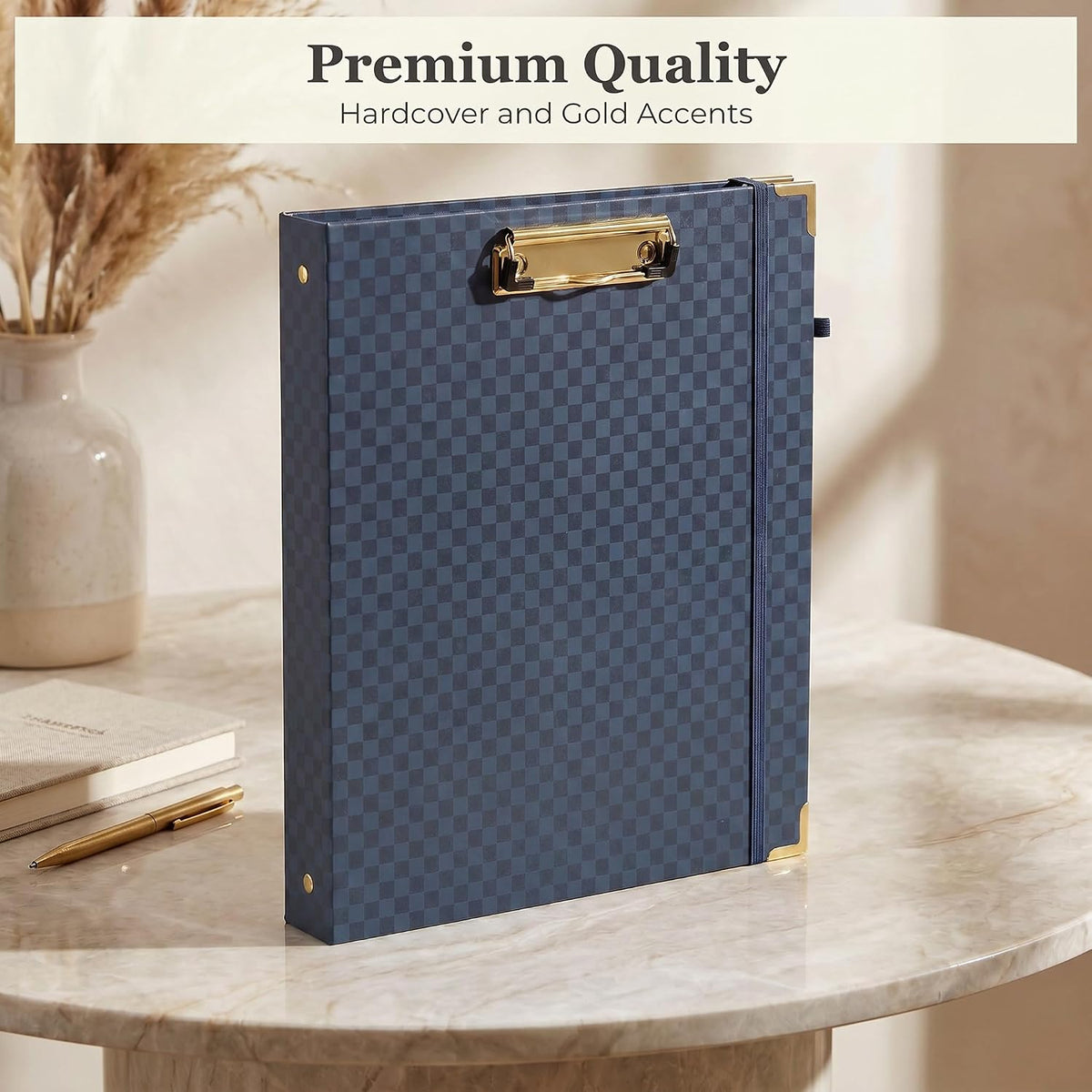 Aesthetic Clipboard Binder with Dividers - 3 Ring Organizer for Work