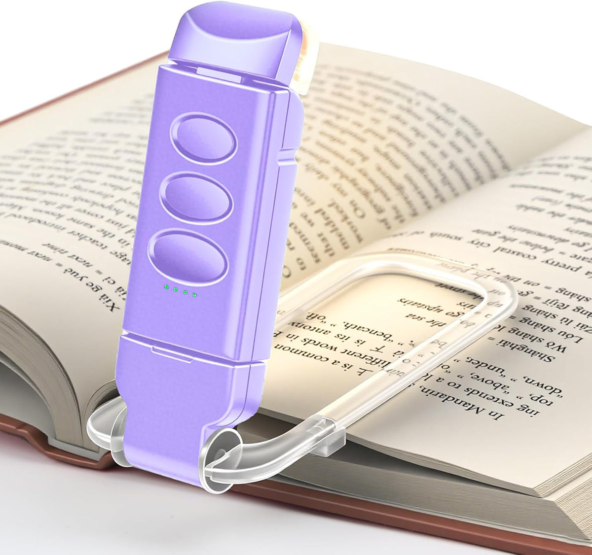 Book Reading Light Rechargeable Clip on Book Lamp with 3 Color Temperatures