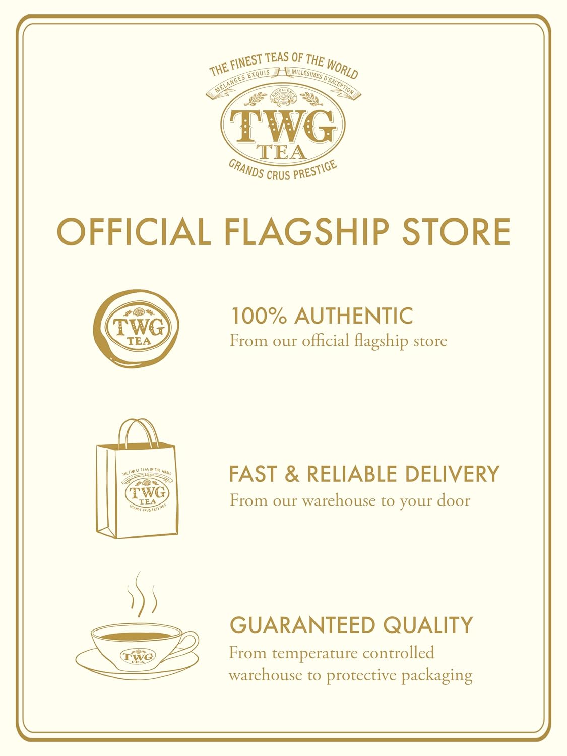 TWG Tea | Imperial Oolong | Oolong Tea | Sweet & Fruity Savour | 15 Hand Sewn Cotton Teabags | Gift Set