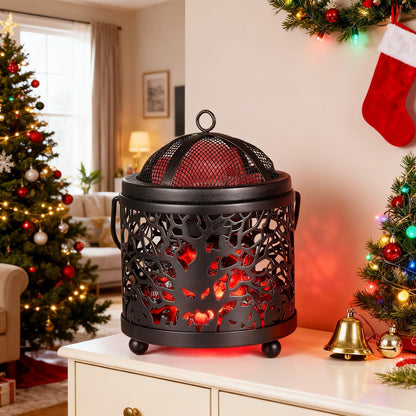 Dicimi Wax Melt Warmer,4-in-1 Electric Wax Melter,Oil Burner,Fireplace Wax Warmers, for Home Office Bedroom Aromatherapy Present and Decorations (Bronze, Fireplace Stove)
