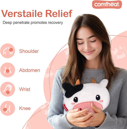 Microwave Unscented Heating Pad for Pain Relief, Moist Heat Pack Hot Compress for Period Cramps, Shoulder, Muscles, Cute Cloud Plush Heating Pad, Gift for Girl Women, with Washable Cover