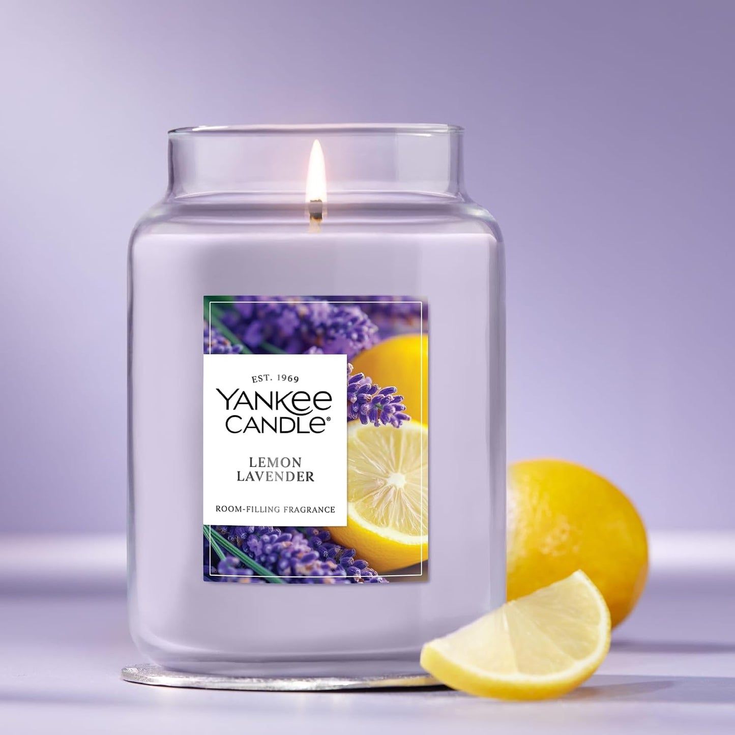Yankee Candle Lemon Lavender Scented Candle, 22oz Large Jar