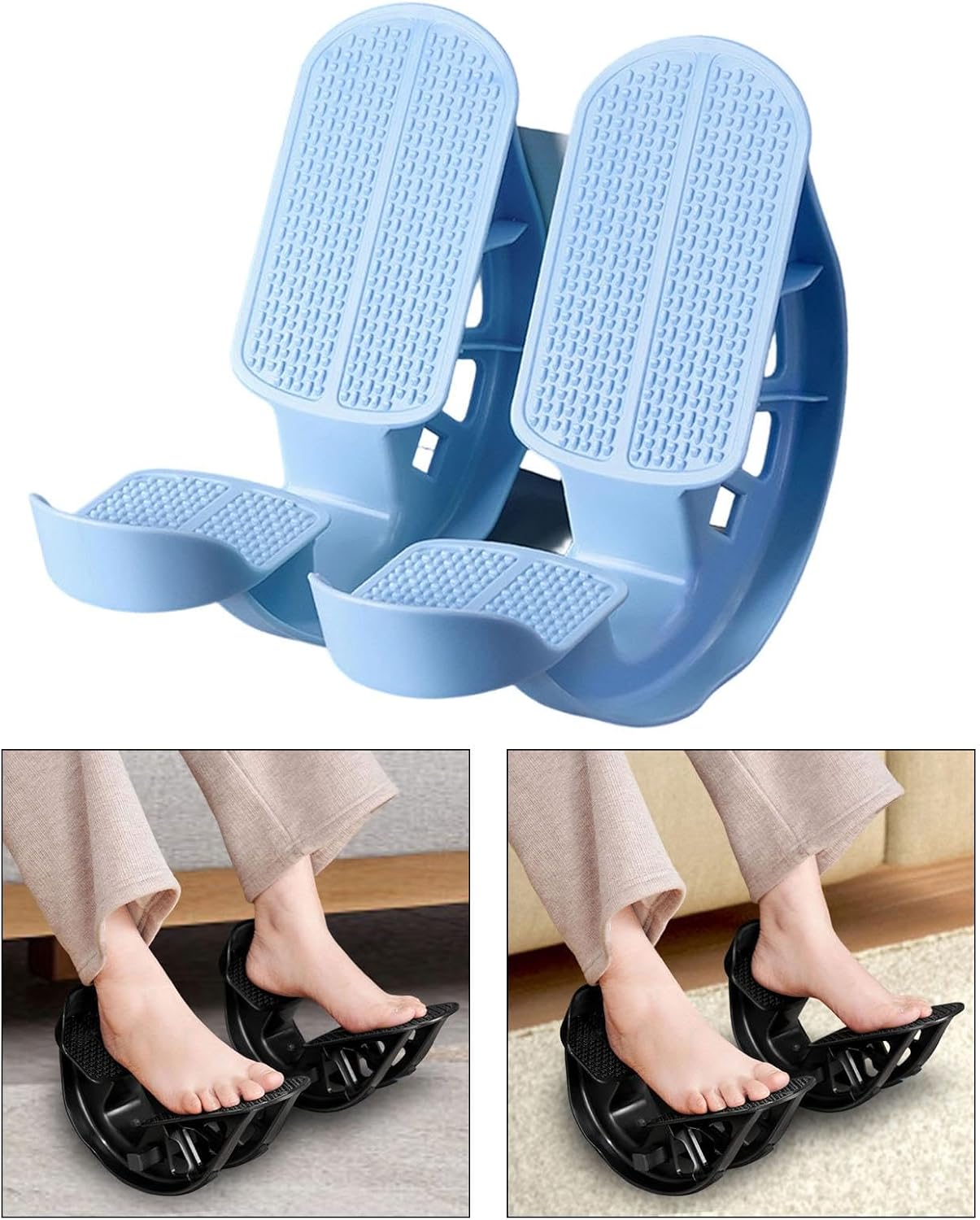 Colaxi 2Pcs Foot Rocker Calf Stretcher Non Slip Portable Fitness Pedal Foot Tilting Stretching Tool for Balance Exercise Flexibility