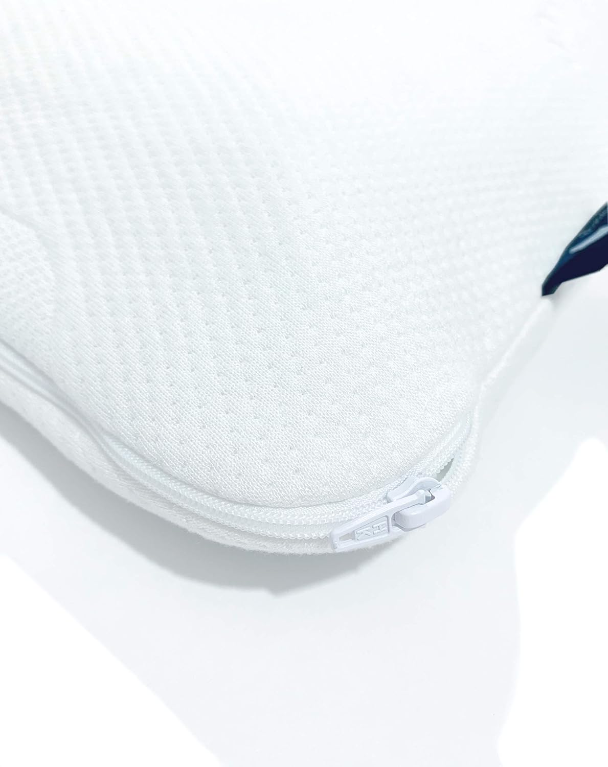 Bluewave Bedding Ultra Slim Max Cool CarbonBlue Gel Memory Foam Pillow for Stomach and Back Sleepers - Thin, Flat Design with Advanced Cooling (2.75-Inch Height, Standard Size)