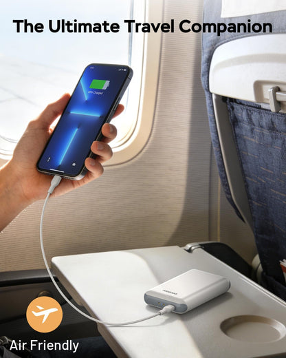 GOODaaa Portable Charger, 10000mAh Slim Power Bank Built in Cables