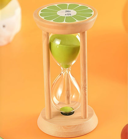 Mini Wooden Sand Timers,100% Bamboo Hourglass Sand Timers 1Min Sandglass Timer for Toothbrush Timer Games Classroom Home Office Cooking(Blue+1Min)